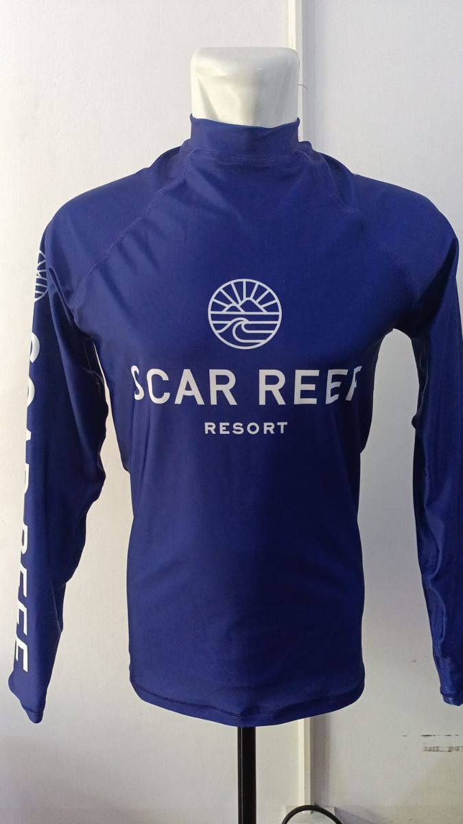 Rashguard custom lengan panjang seragam resort, Lombok